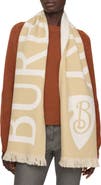 Burberry Reversible Logo Jacquard Wool Scarf