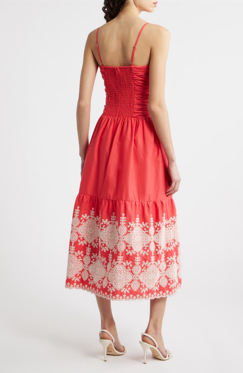 Eliza J Ruched Bodice Sleeveless Maxi Dress, Alternate, color, 