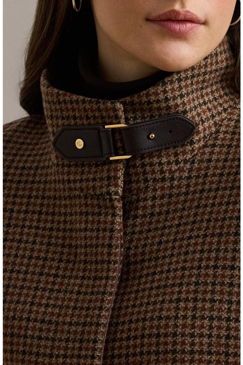 Houndstooth Wool Blend Cape, Alternate, color, LEGACY CHECK