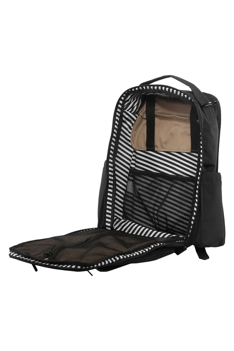 Ju-Ju-Be 'Be Right Back - Onyx Collection' Diaper Backpack, Alternate, color, BLACK OUT