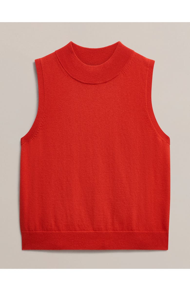 HOBBS LONDON Priya Knitted Vest, Alternate, color, Hibiscus Red