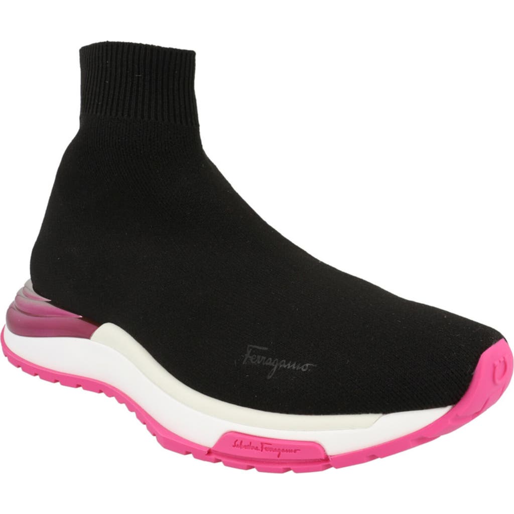Ferragamo Ninette Knit Sock High Top Sneaker In Multi