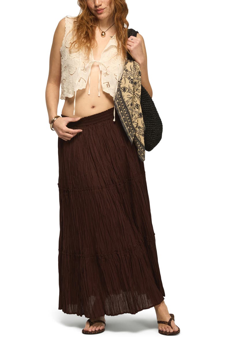 Broomstick Maxi Skirt, Alternate, color, CHICORY COFFEE