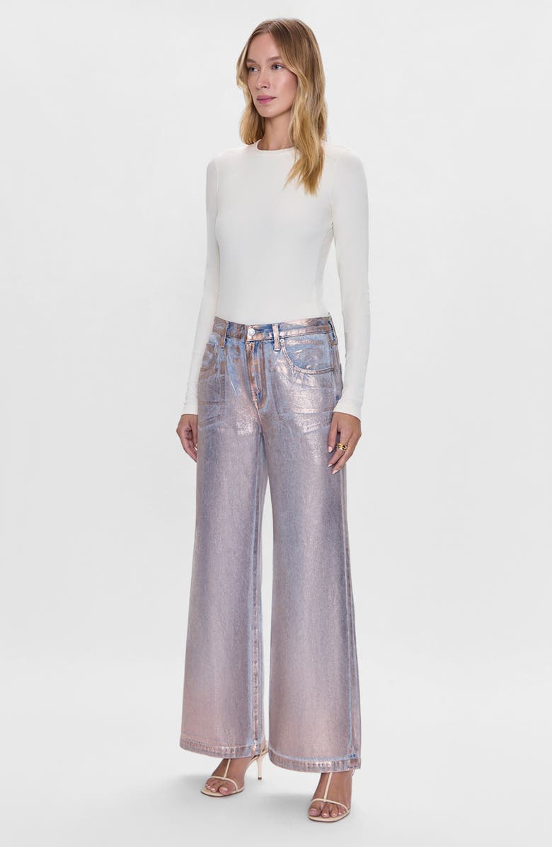 Pistola Jadyn Wide Leg Jeans, Alternate, color, Tinsel