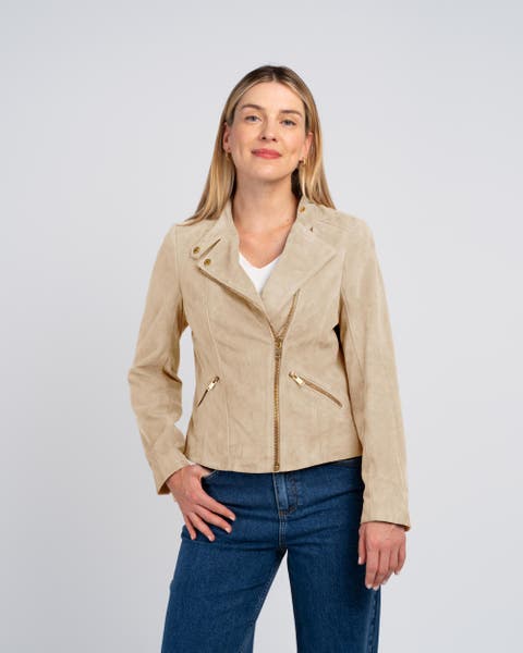 Hudson Suede Biker Jacket