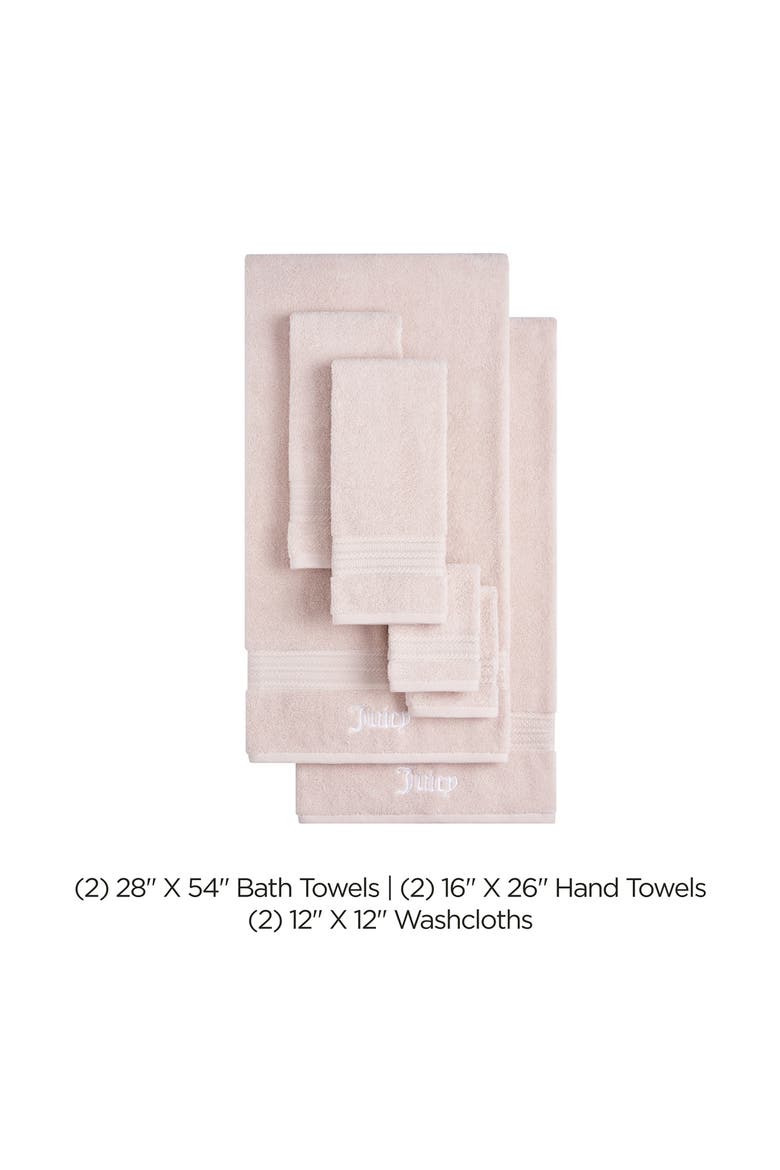 Alyssa 6-Piece Towel Set, Alternate, color, PINK