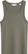 Vince Scoop Neck Rib Tank