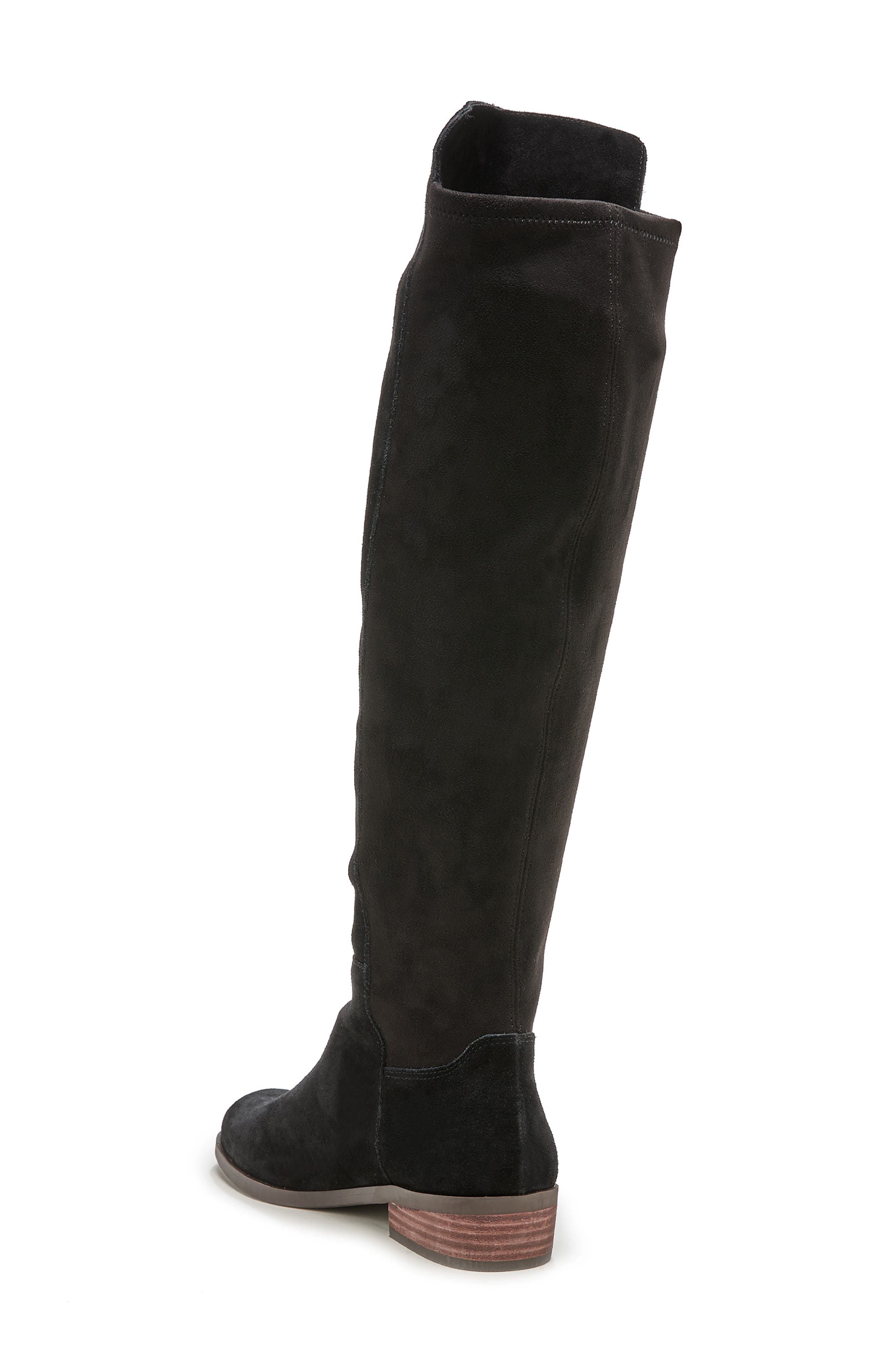 Calypso Over the Knee Boot, Alternate, color, BLACK/ BLACK LEATHER