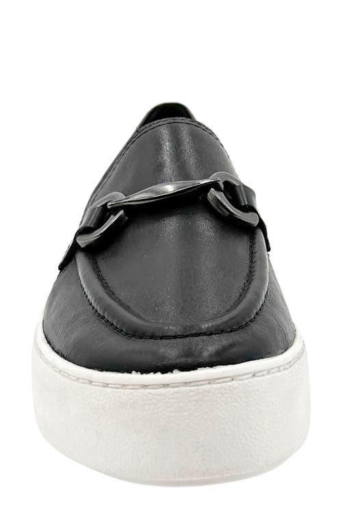 Chelsea Crew Wonka Bit Platform Loafer In Black/white Leather