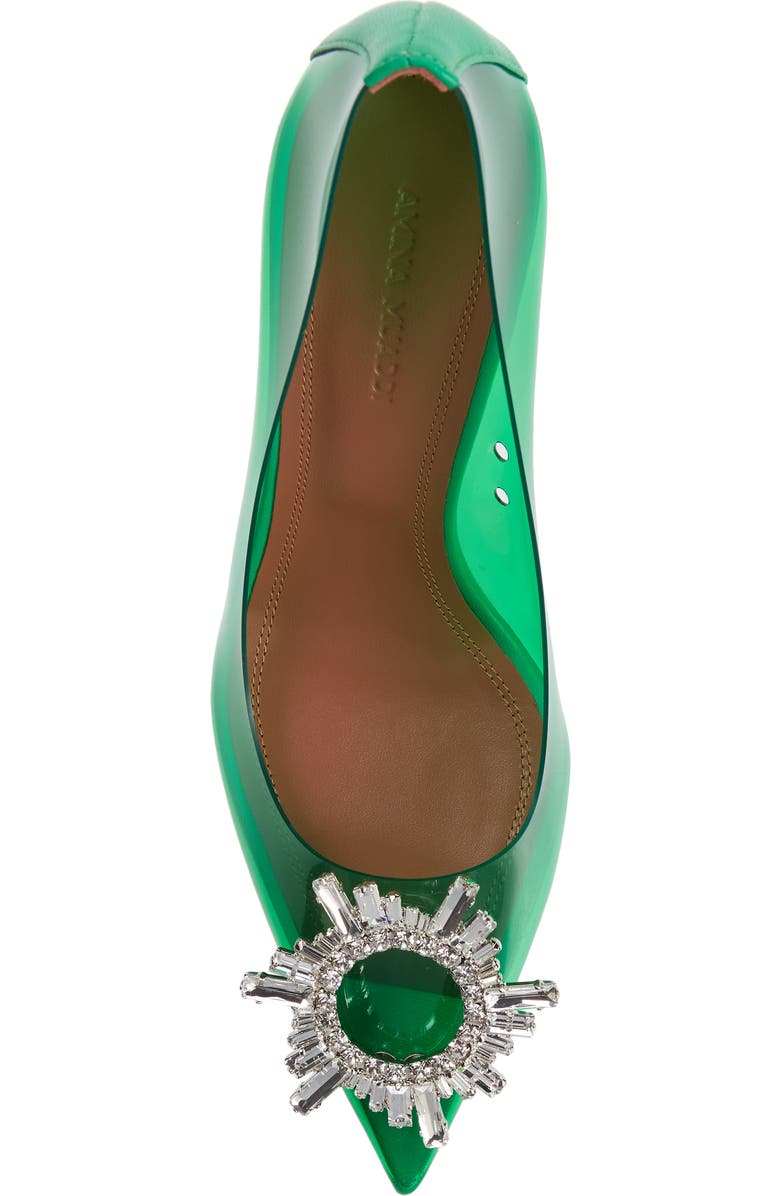 Amina Muaddi Begum Glass Pointed Toe Pump, Alternate, color,