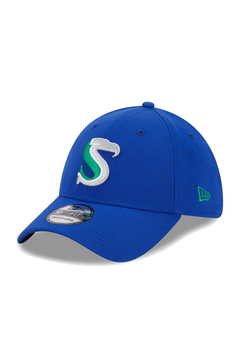 Men's New Era Royal Seattle Seahawks City Originals 39THIRTY Flex Hat, Main, color, Royal
