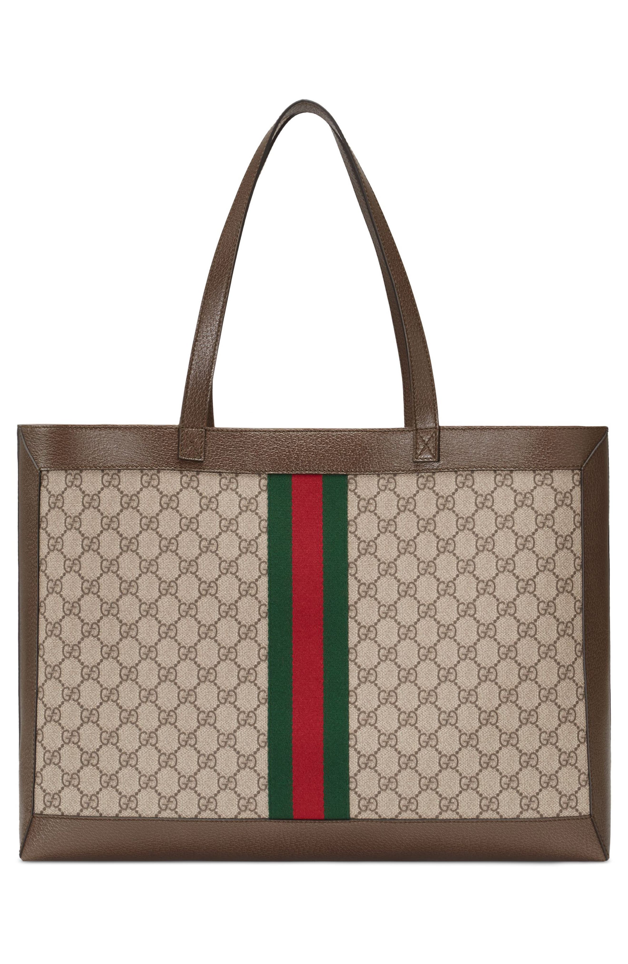 Gucci Ophidia GG Supreme Canvas Tote, Alternate, color, 