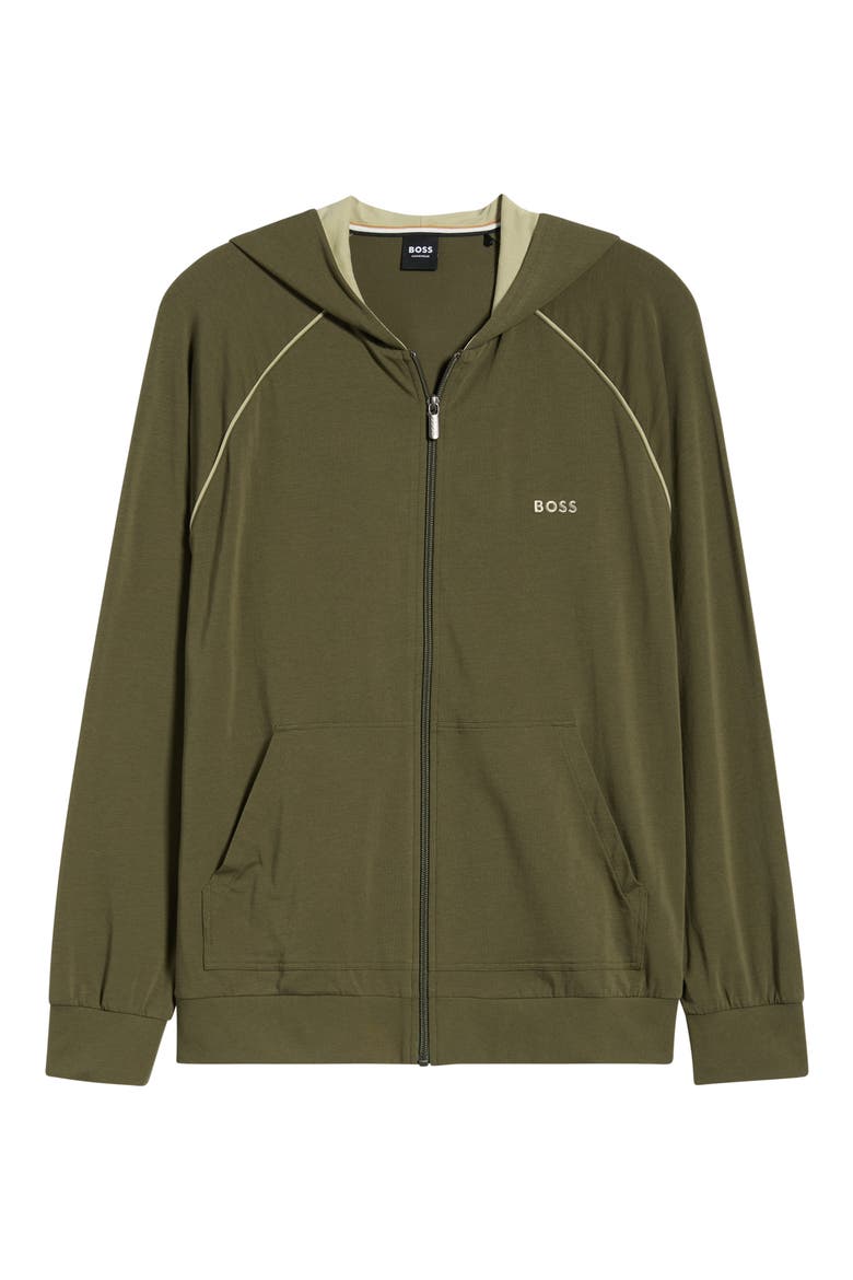 Mix Match Hooded Zip Jacket, Alternate, color, OPEN GREEN