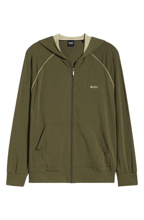 Mix Match Hooded Zip Jacket