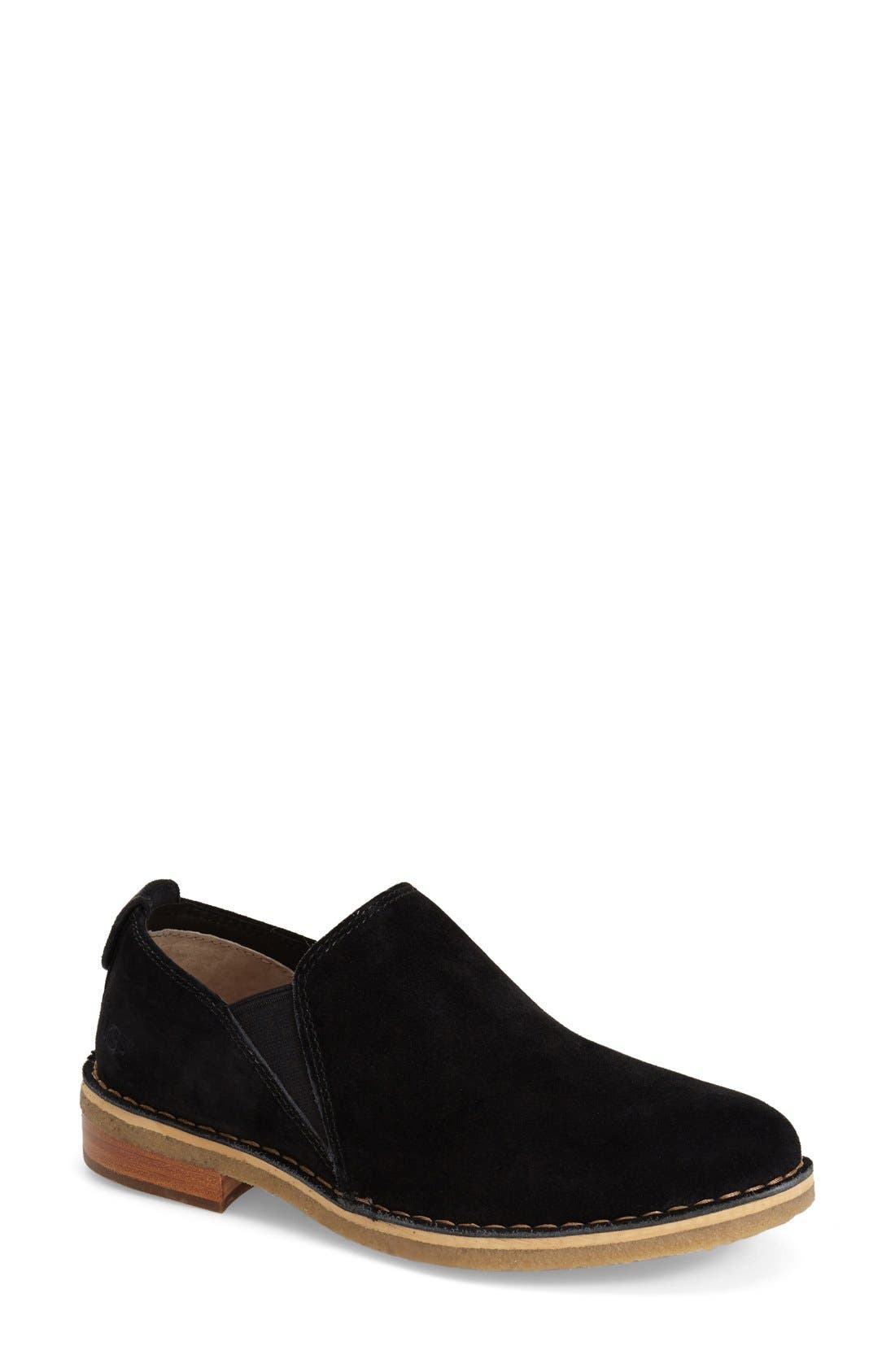 Australia 'Camellia' Slip-On, Main, color, BLACK