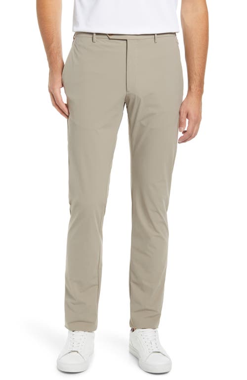 Zanella Noah Stretch Active Slim Fit Technical Pants In Brown