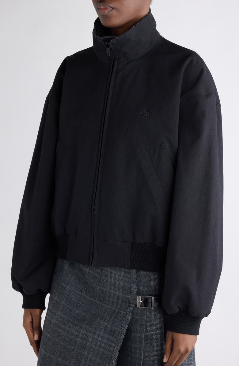 Balenciaga Reversible Wool Blouson Jacket, Alternate, color, Grey