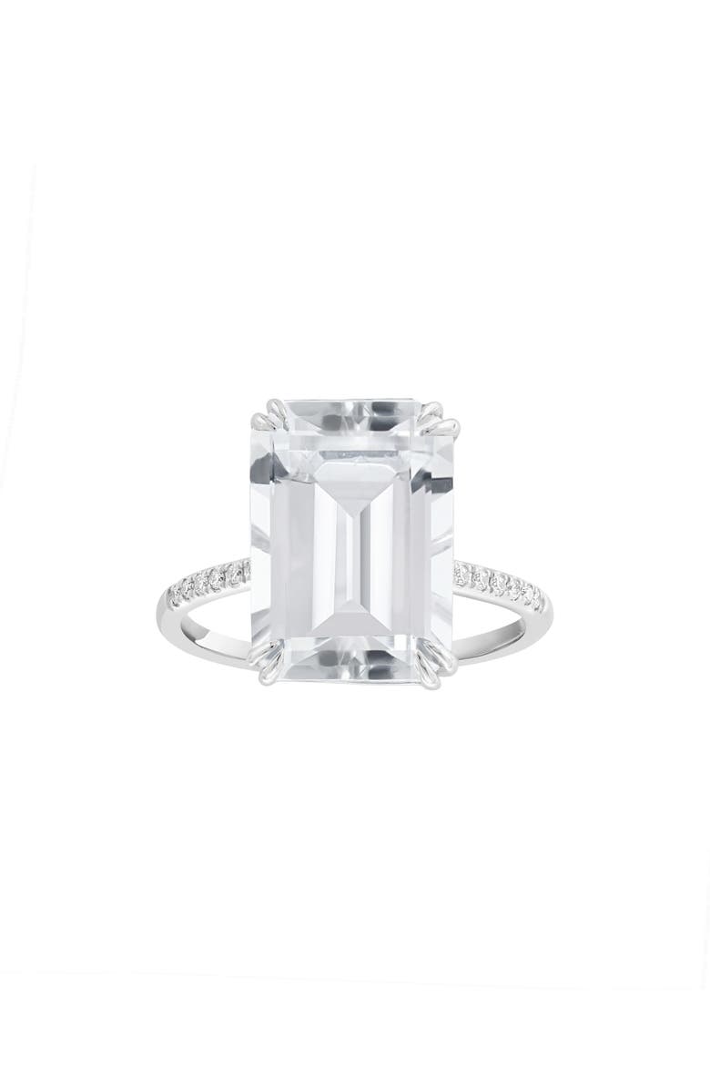 EFFY Diamond & White Topaz Ring, Alternate, color, White