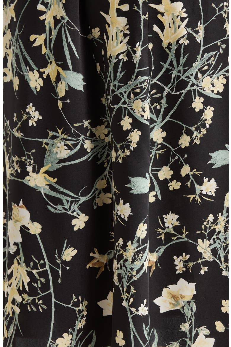 Floral Print Bateau Neck Top, Alternate, color, ANNE BLACK MULTI
