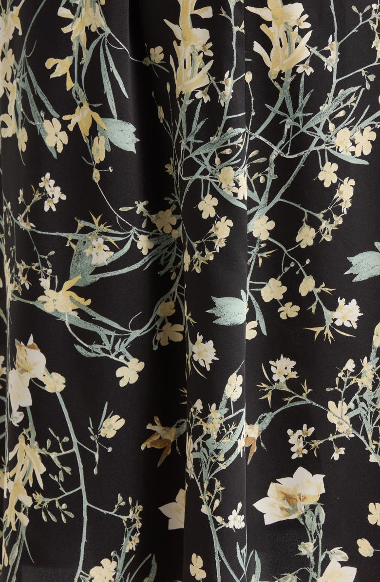 Anne Klein Floral Print Bateau Neck Top, Alternate, color, 