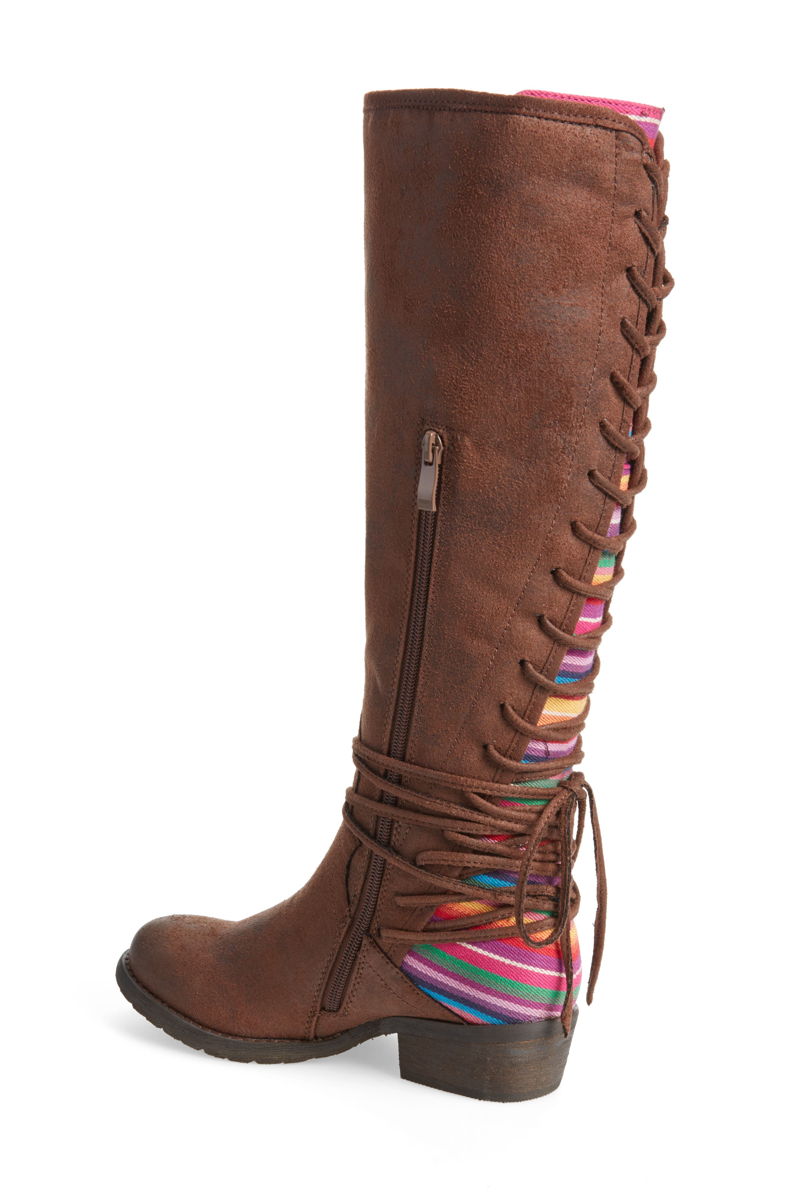 Marcel Corseted Knee High Boot, Alternate, color, SERAPE