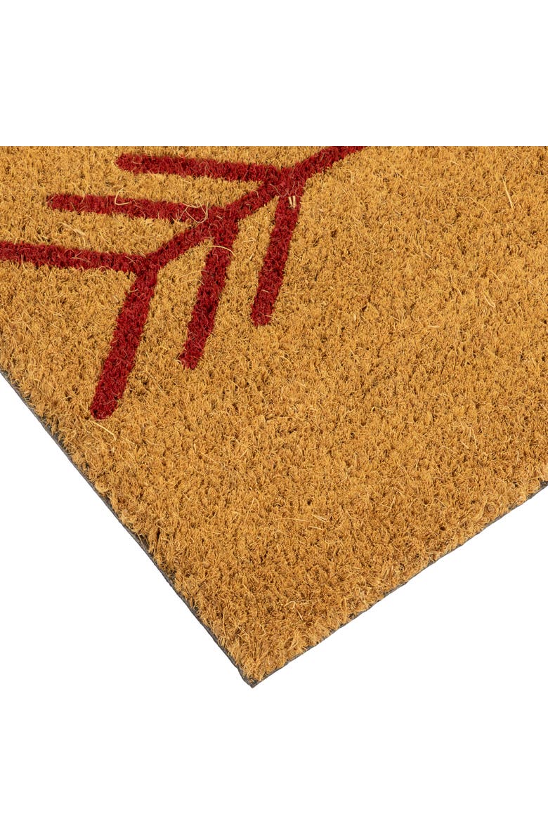 Northlight Natural Coir "Love" Arrow Outdoor Doormat 18" x 30", Alternate, color, Brown