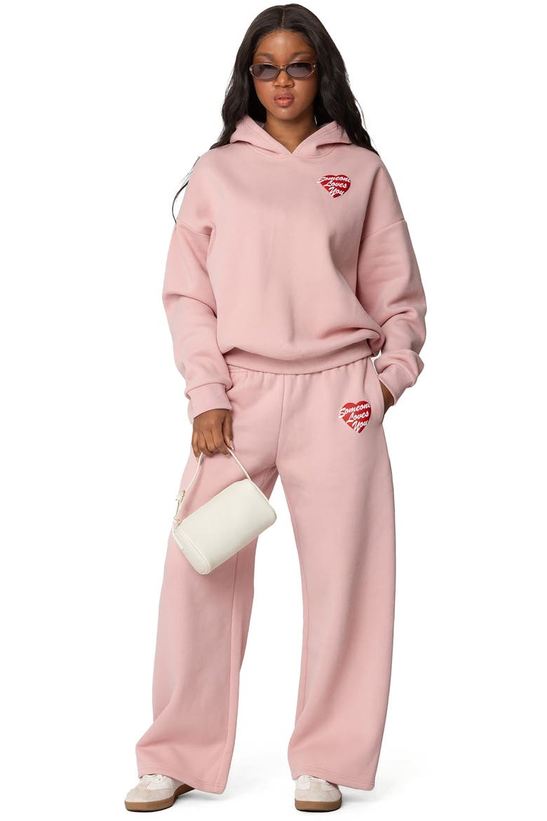 Someone Loves You Hoodie, Alternate, color, PINK