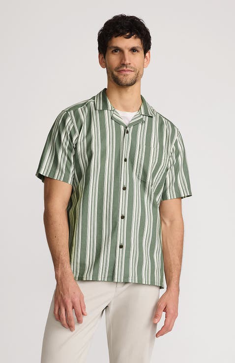 Short Sleeve Camp Collar Hawaiian Shirt