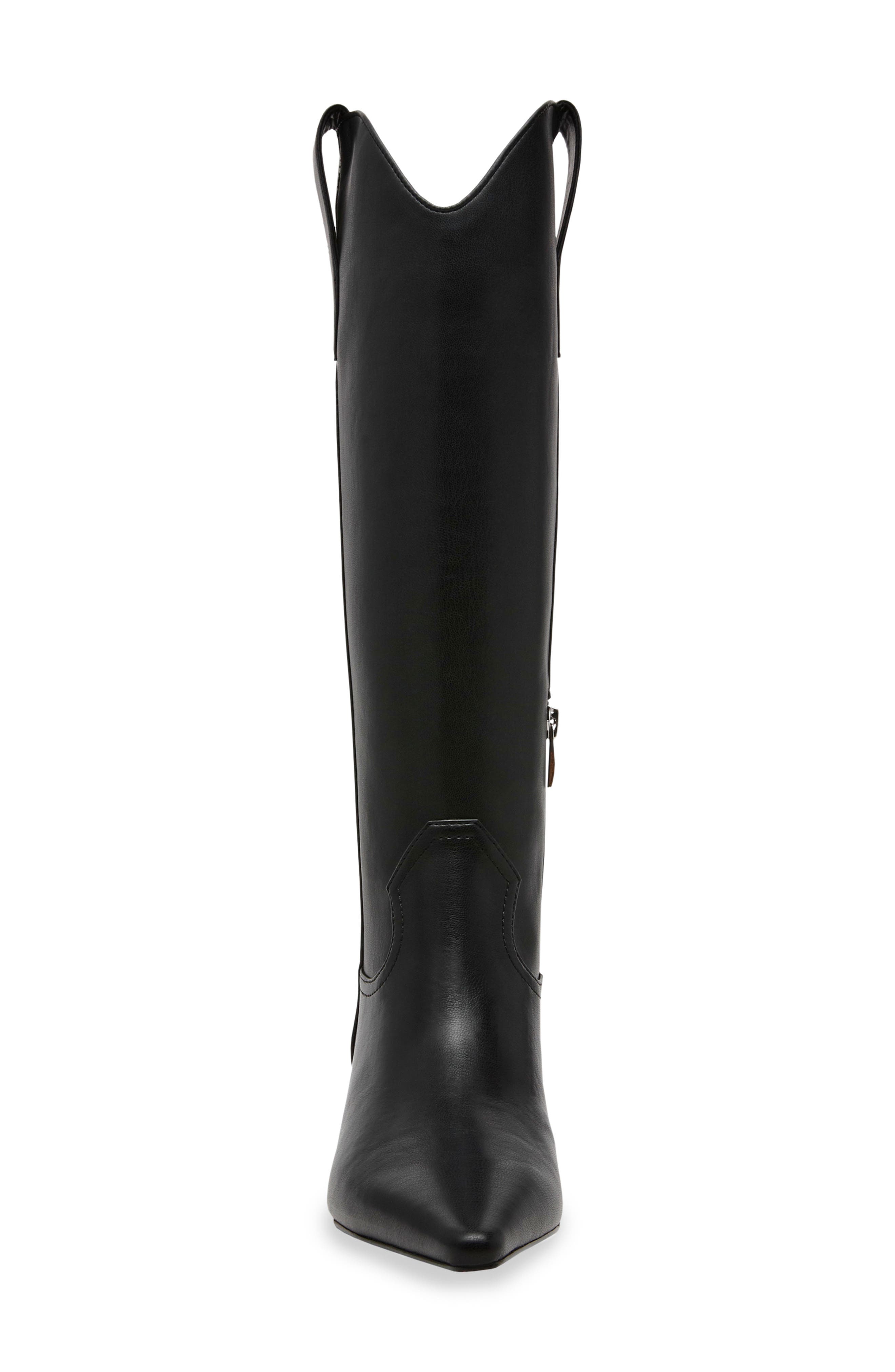 Steven New York Britt Knee High Western Boot, Alternate, color, Black