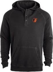 DUNBROOKE Men's Dunbrooke Black Baltimore Orioles Montana Raglan Pullover Hoodie