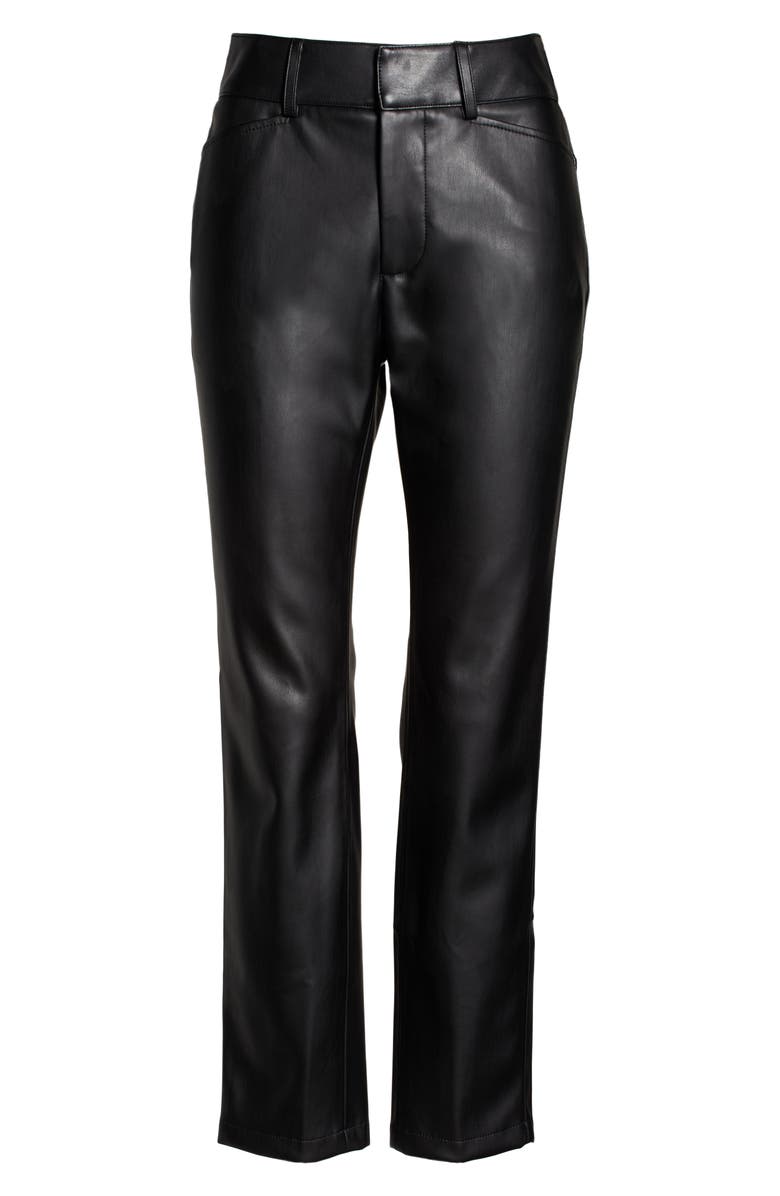 Autumn Adeigbo Lykke High Waist Faux Leather Pants, Alternate, color,