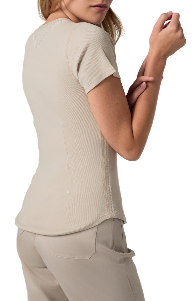 Alp N Rock Lua Short Sleeve Henley, Alternate, color, Pumice