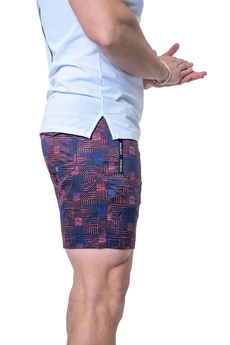 Swim Lion Circuit Multi Swim Trunks, Alternate, color, PINK MULTI