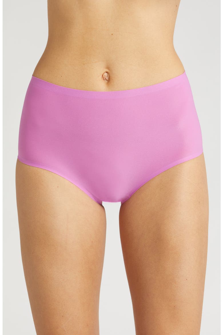 Soft Stretch High Waist Briefs, Main, color, ROSEBUD