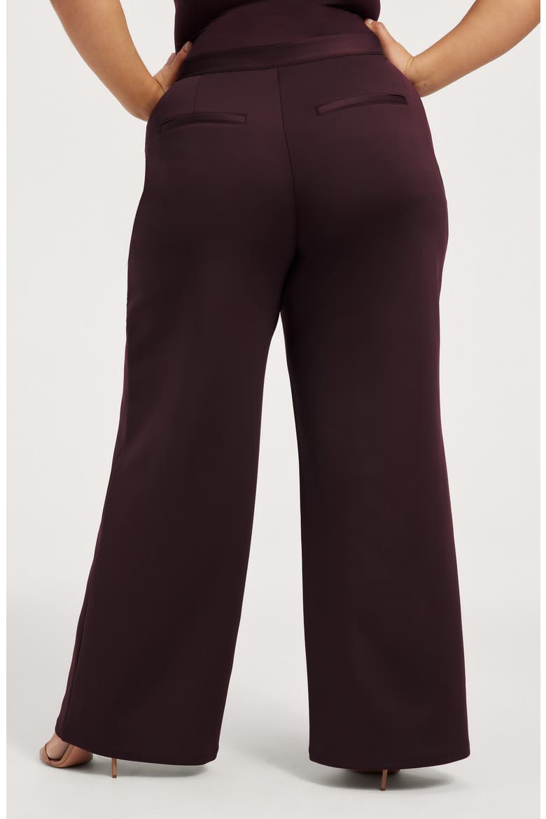 Sculpting Column Trousers, Alternate, color, MALBEC003