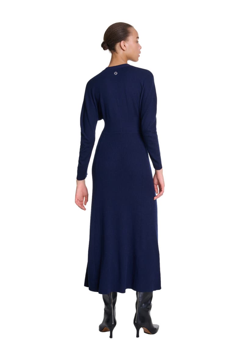 Knit maxi dress, Alternate, color, Navy