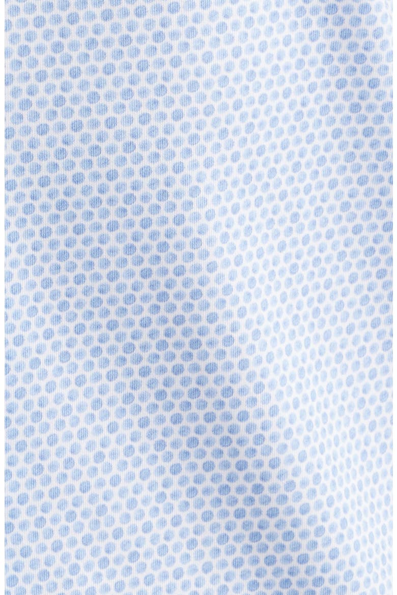 P-Roan Slim Fit Micropattern Short Sleeve Button-Up Shirt, Alternate, color, LIGHT/ PASTEL BLUE