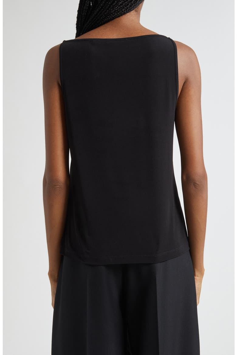 Boat Neck Tank, Alternate, color, BLACK
