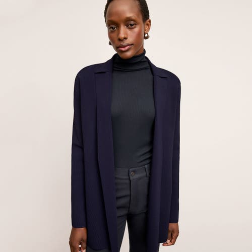 M.m.lafleur Merritt Wrap Jardigan In Dark Navy