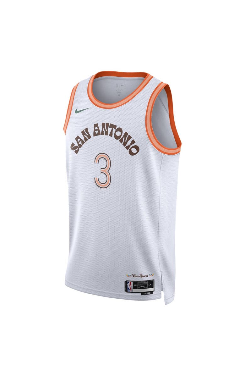 Nike Unisex Nike Keldon Johnson White San Antonio Spurs 2023/24 Swingman Jersey - City Edition, Alternate, color, 
