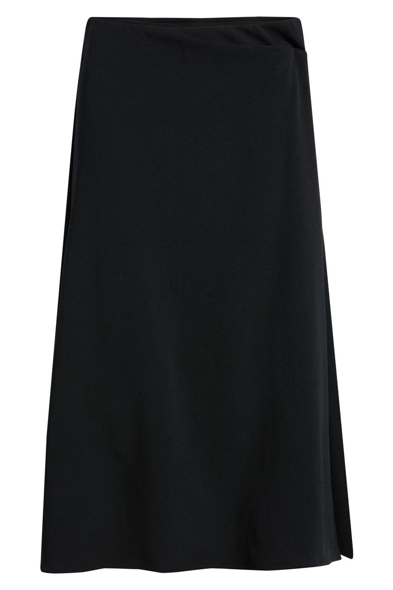 Twist Detail Maxi Skirt, Main, color, BLACK