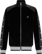 PHILIPP PLEIN Chenille Tracksuit Jacket Cocco Inserts Men