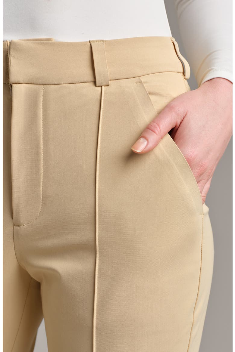 Birdie Slim Ankle Trousers, Alternate, color, PEBBLE TAN