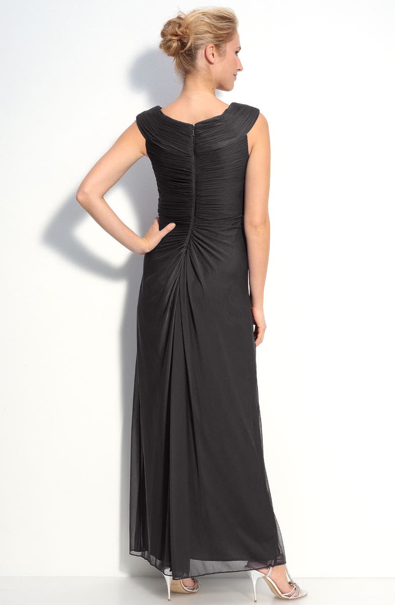 Xscape Evenings Xscape Beaded Mesh Gown, Alternate, color, 