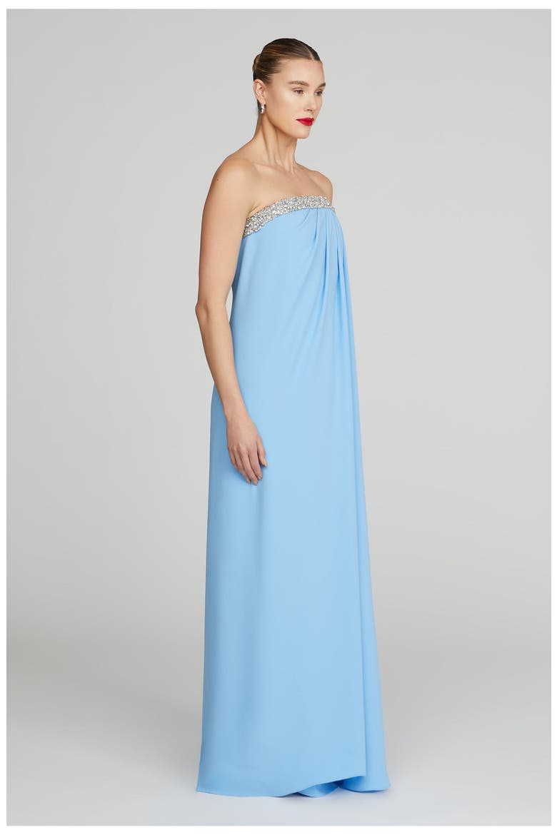 Fleur Strapless Gown, Alternate, color, Hydrangea