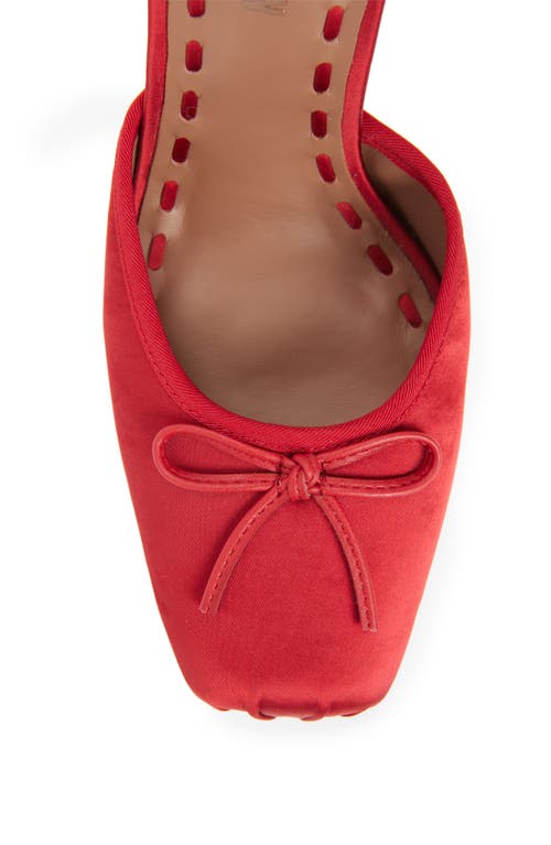 Steve Madden Larina Ankle Wrap Pump In Red