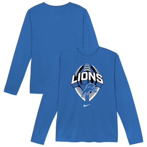 Toddler Nike   Blue Detroit Lions Primetime Legend Icon Long Sleeve Performance T-Shirt