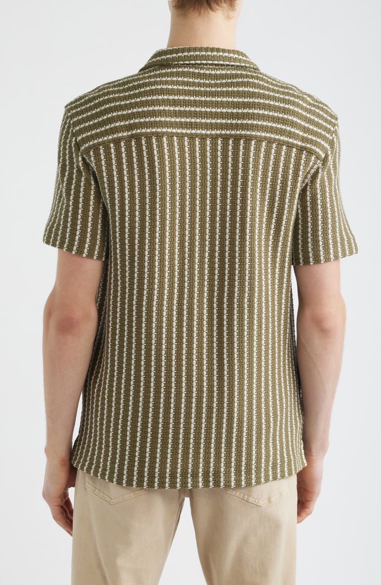 Madewell Naples Stripe Shirt, Alternate, color, Stripe Olive