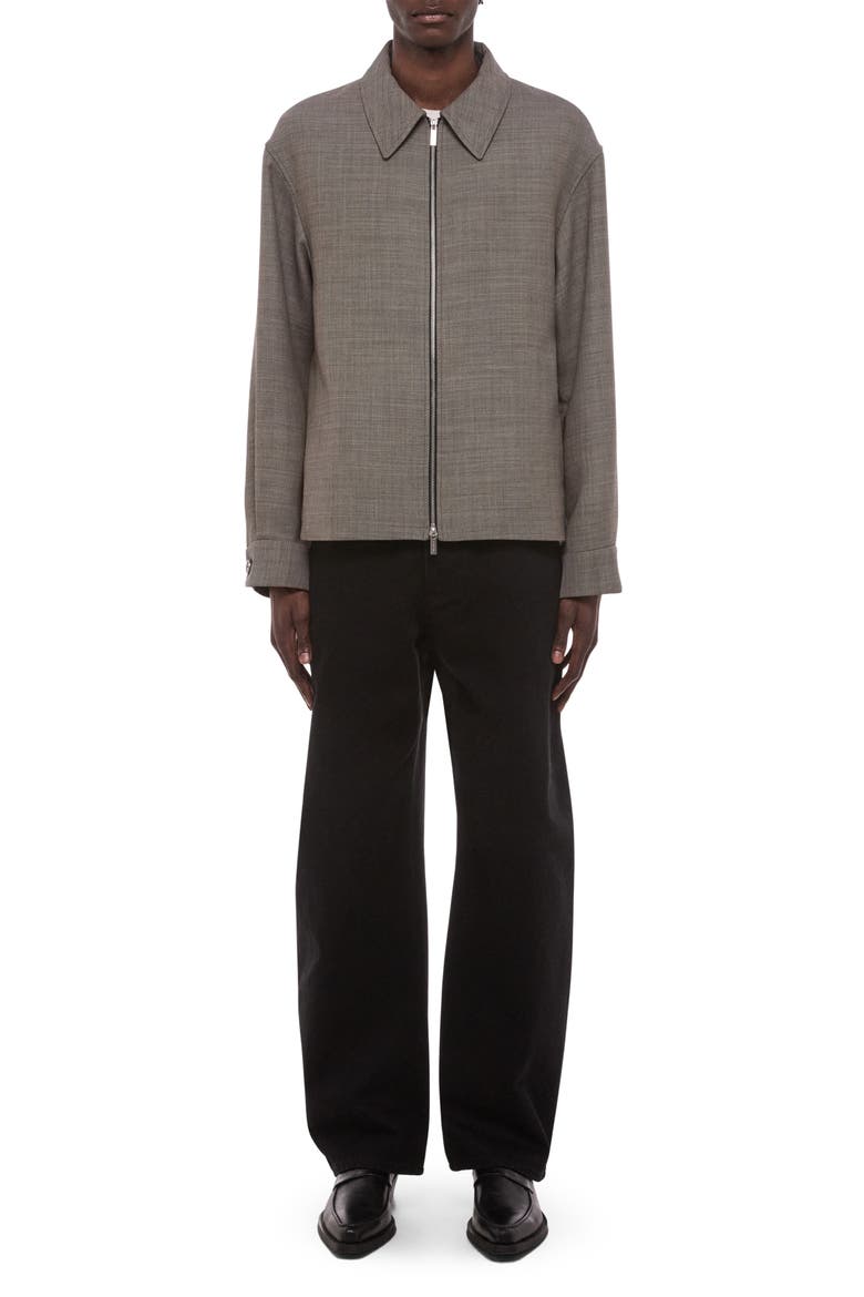 Sharkskin Shirt Jacket, Alternate, color, BEIGE MELANGE