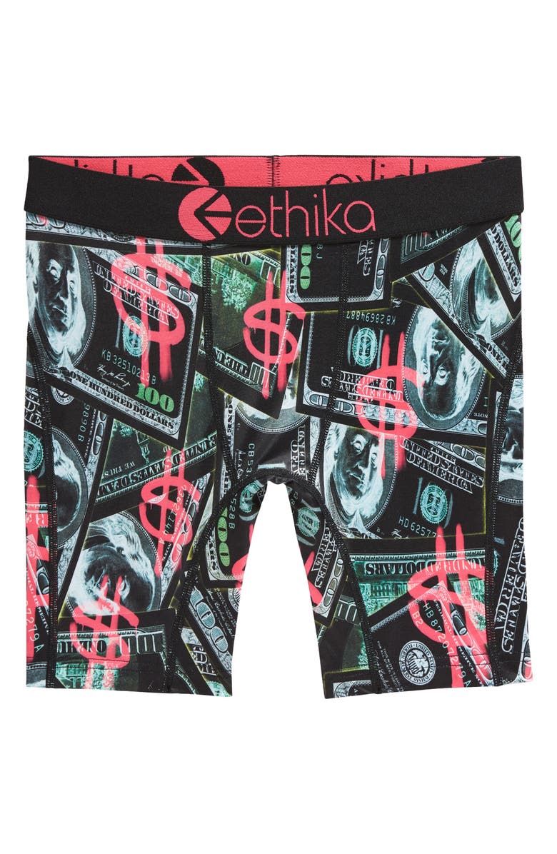 Ethika Kids' Printing Money Boxer Briefs, Main, color,